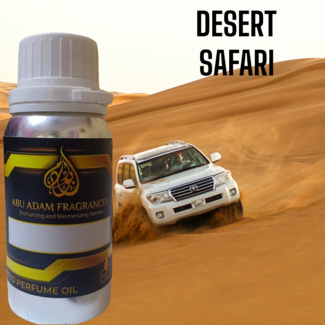 Desert Safari by Abu Adam Fragrances, Concentrated Perfume Oil, 100 ml sealed pack, Alcohol-Free, Unisex Attar, organic attar oil.