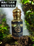 Haitian Vetiver by Abu Adam Concentrated Perfume Oil, 12 ml, Alcohol-Free, Unisex Attar