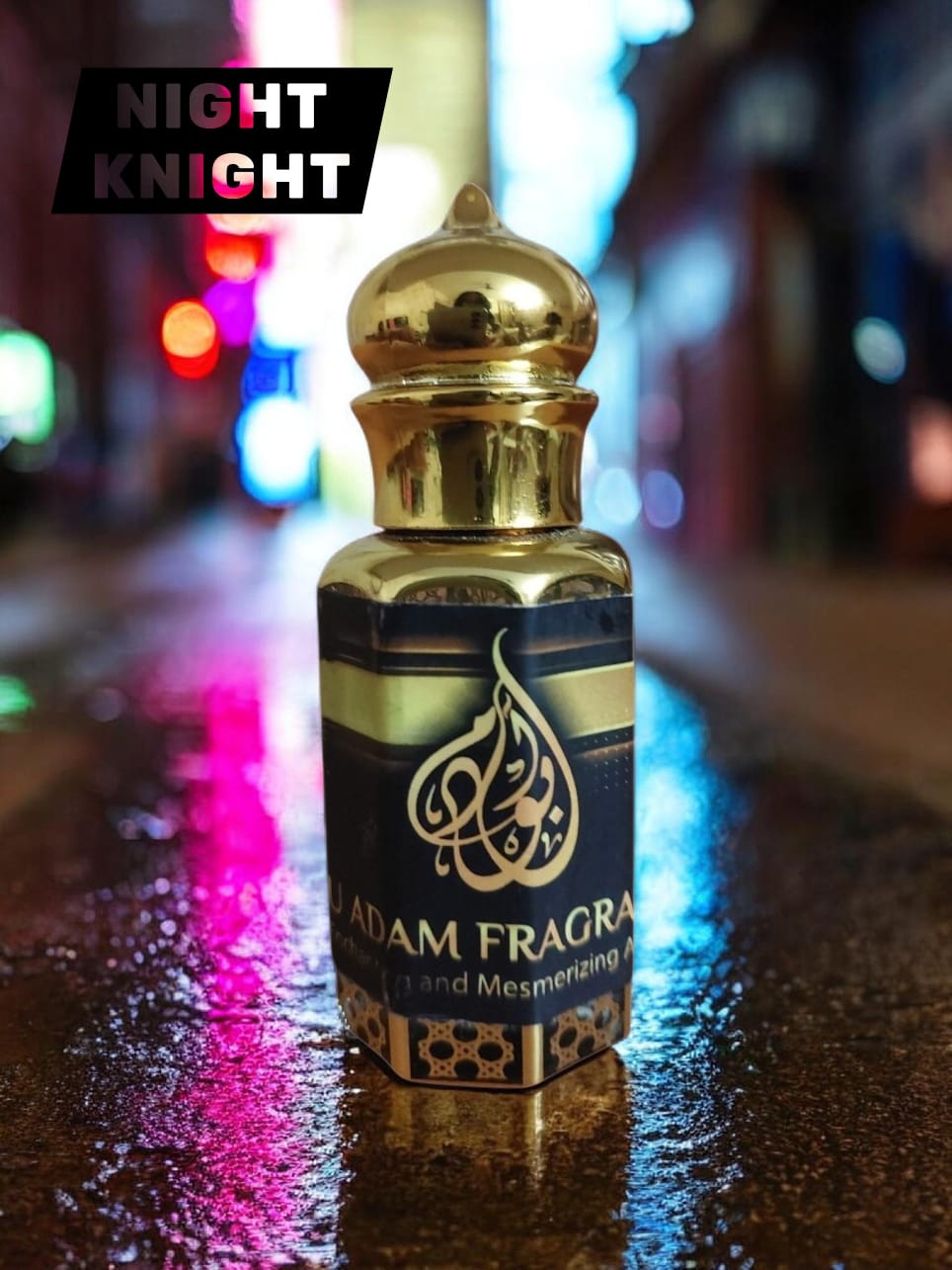 NIGHT KNIGHT by Abu Adam Concentrated  FRENCH Perfume Oil, 12 ml, Alcohol-Free, Unisex Attar
