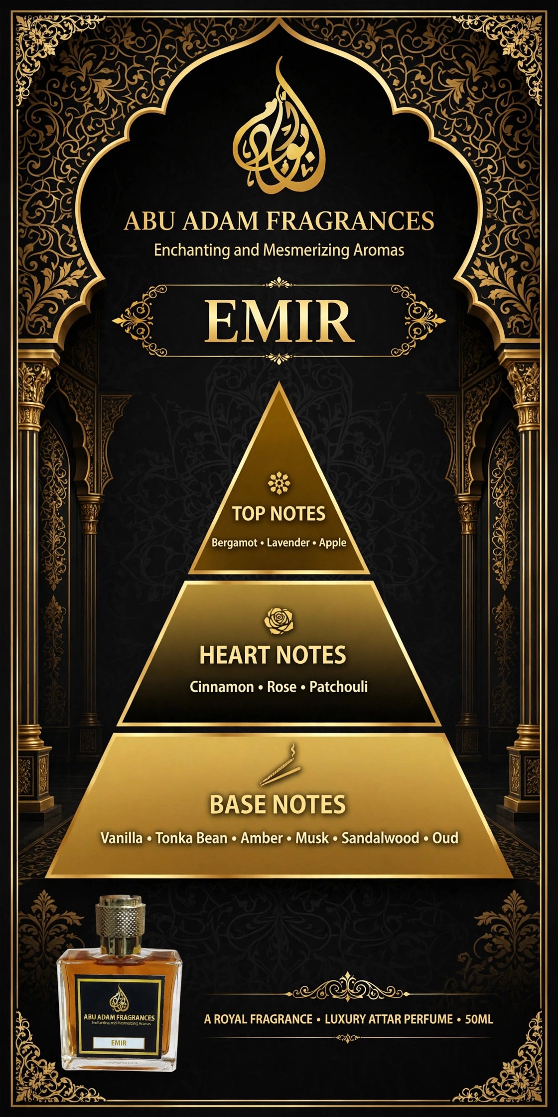 EMIR - 50 ML  EDP (PERFUME) BY ABU ADAM