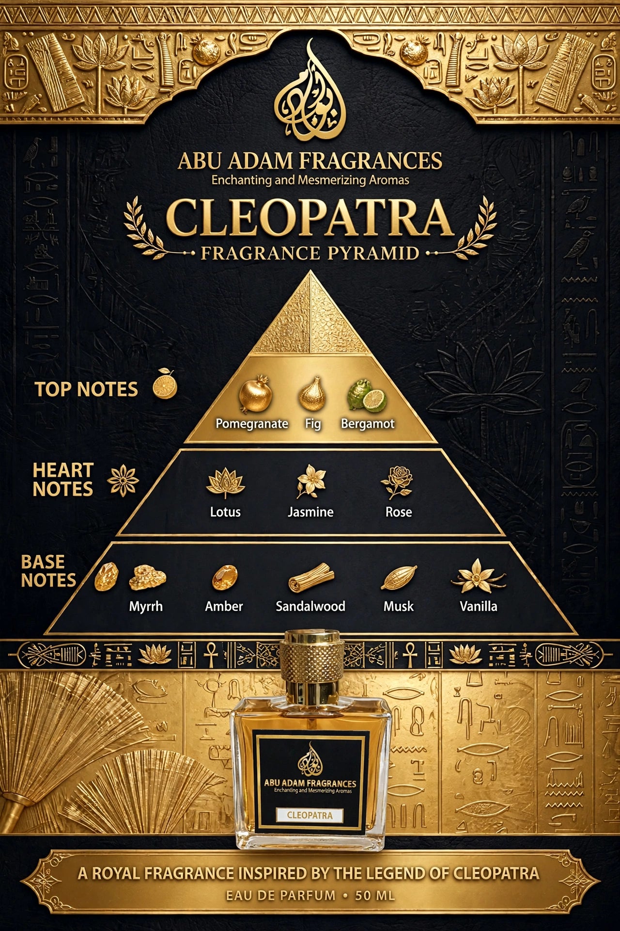 CLEOPATRA - 50 ML EDP (PERFUME) BY ABU ADAM FOR WOMEN